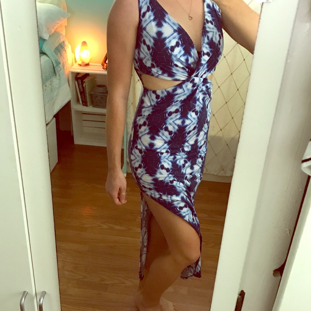 Mid length cutout dress